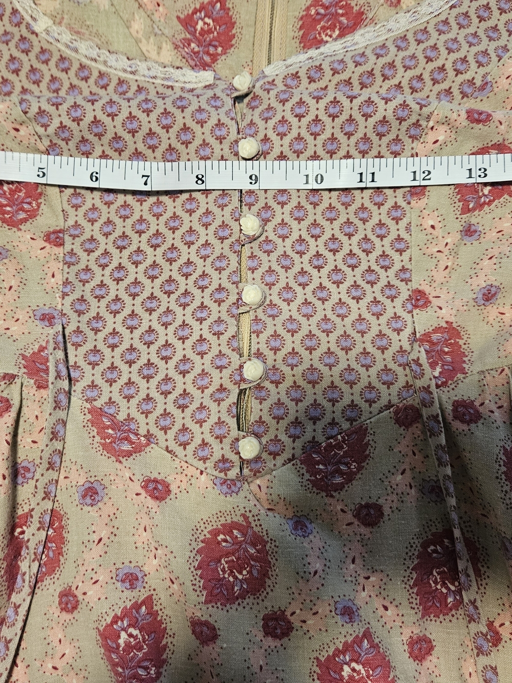 Vintage Gunne Style 1970s Dress - Picture 7 of 9